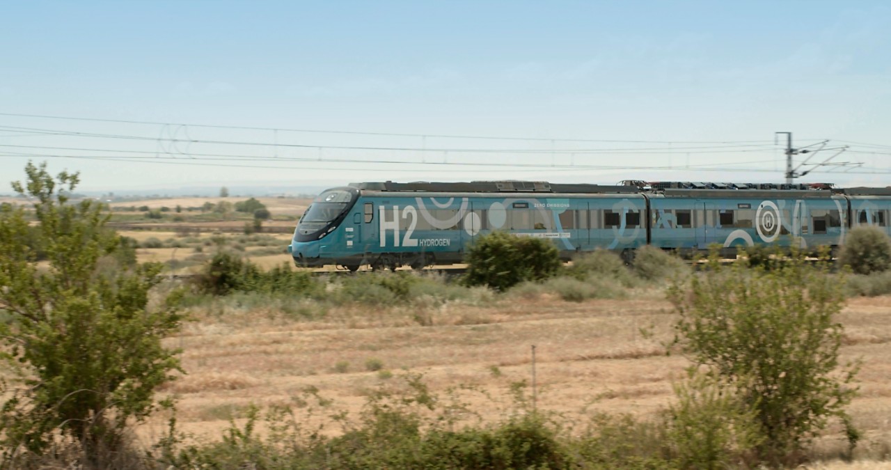 Primul tren pe hidrogen din reteaua feroviara spaniola 